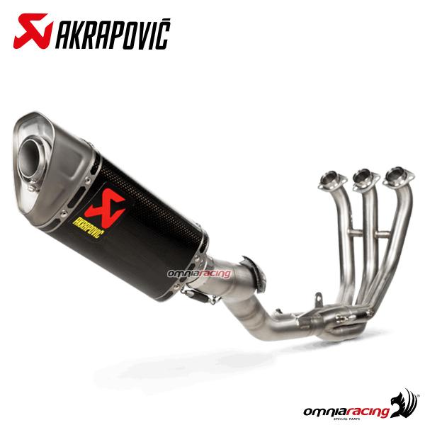 Impianto di scarico completo Akrapovic racing in carbonio per Yamaha Tracer 900/GT 2021>