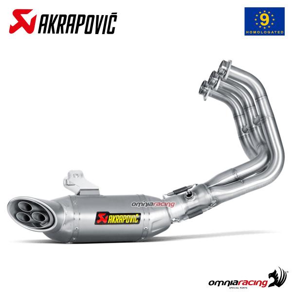 Scarico completo Akrapovic omologato titanio Yamaha MT09/FZ09 2014-2016