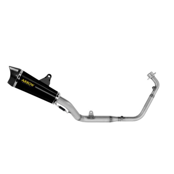Arrow Racing black aluminum Thunder complete exhaust Honda CB125R 2024-2025