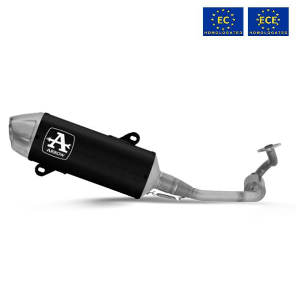 Arrow full system exhaust Urban black aluminum approved Honda SH125 2024-2025