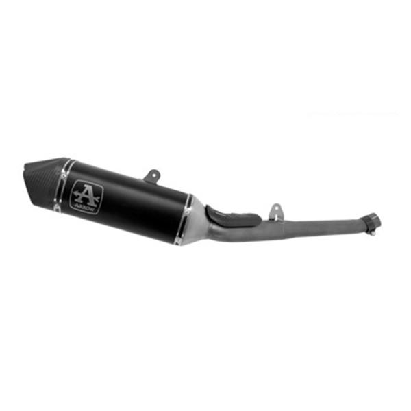 Arrow Racing black aluminum Veloce complete exhaust Triumph Street Triple 765 2020-2022