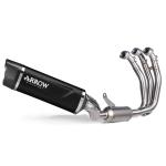 Full exhaust Arrow Triumph Street Triple 765RX 2026 Indy Race Evo black aluminum racing