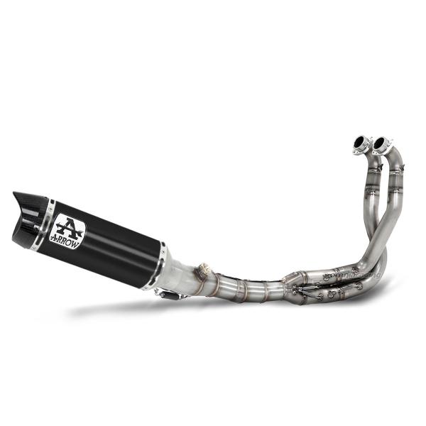 Arrow full system exhaust racing black aluminum Yamaha MT07 2025