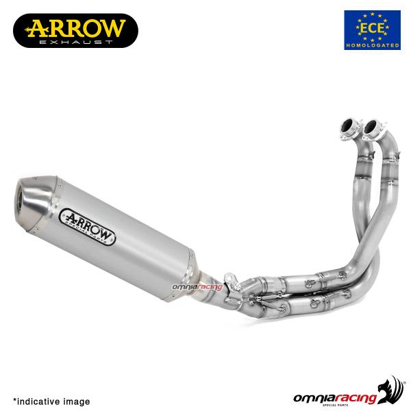 Arrow full system exhaust approved in aluminum for Kawasaki Ninja 650 2017>2020