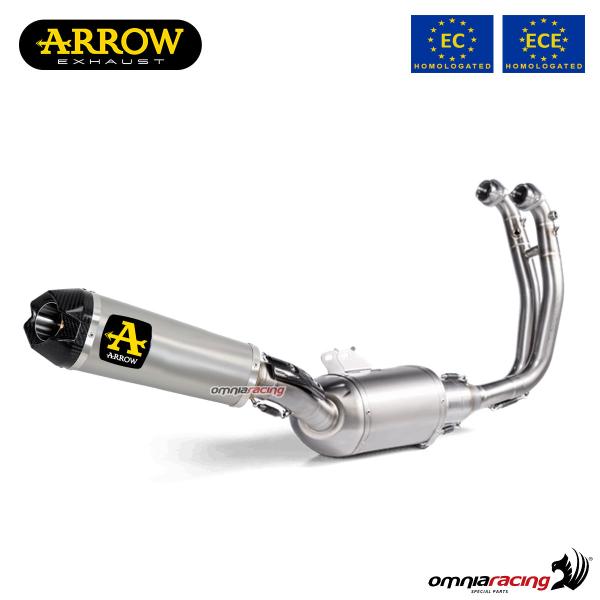 Impianto di scarico completo Arrow Indy Race omologato in alluminio per Aprilia RS660 2020>2023