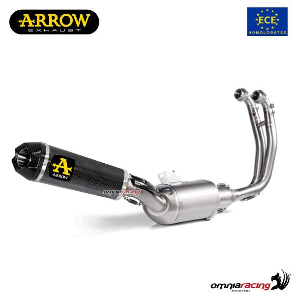Arrow Full System Exhaust Approved Indy Race in Dark Aluminum for