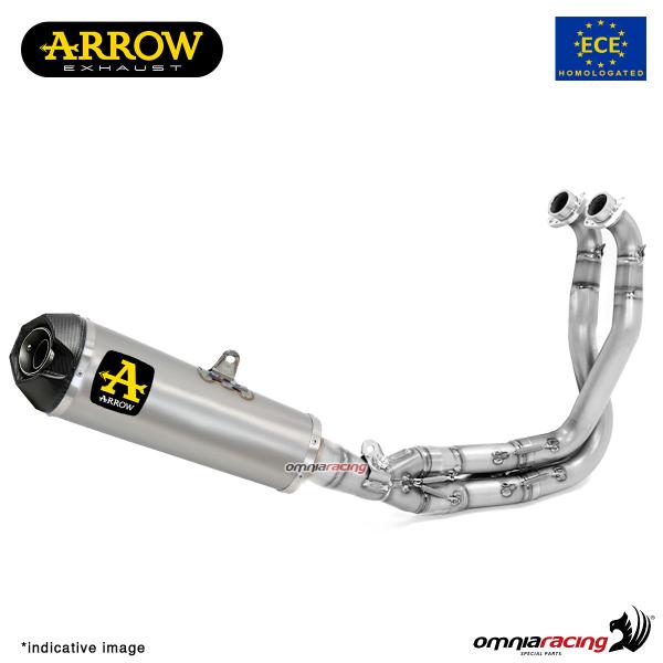 Impianto di scarico completo Arrow Indy Race omologato in titanio per Kawasaki Z650 2021>