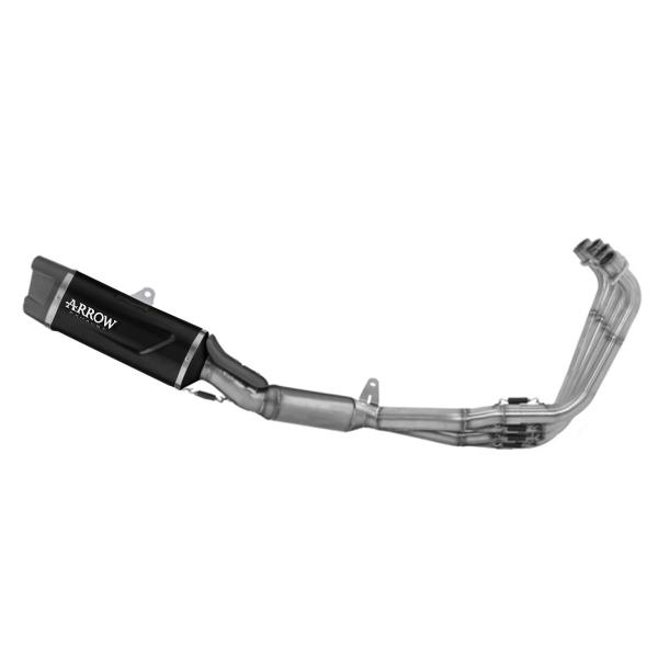 Arrow approved catalyzed black aluminum Indy Race EVO complete exhaust Honda CBR650R 2024-2025