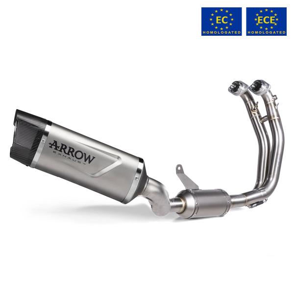 Full exhaust system Arrow Indy Race Evo titanium approved Yamaha MT07 2025