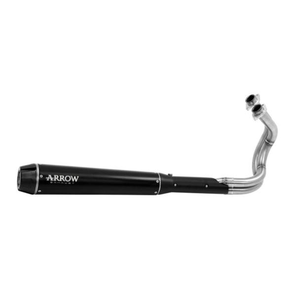 Arrow approved black steel X-Kone complete exhaust Kawasaki Vulcan S 650 2021-2024