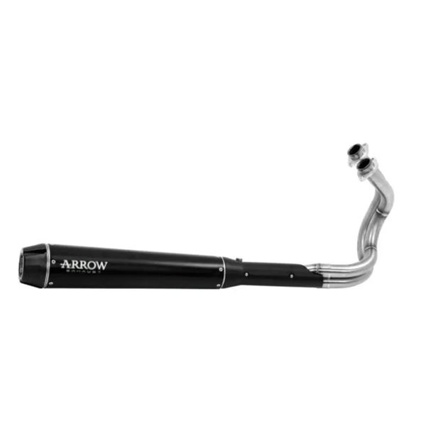 Arrow approved black steel X-Kone complete exhaust Kawasaki Vulcan S 650 2021-2024