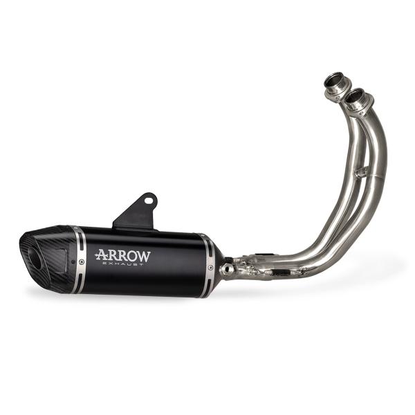 Arrow Racing black aluminum Icon complete exhaust Yamaha Tracer 7/GT 2025