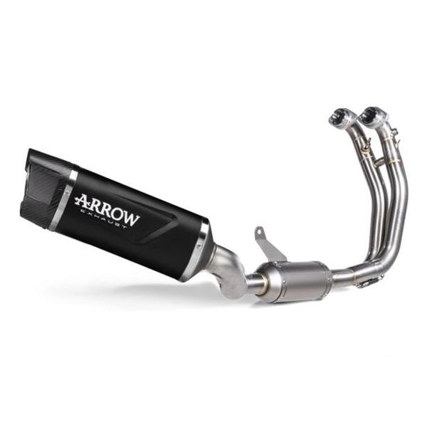 Arrow Racing black aluminum Indy Race EVO complete exhaust Aprilia RS660 2025