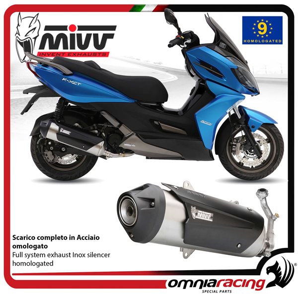 MIVV Urban Steel Complete exhaust approved Kymco KXCT 300 2012-2016