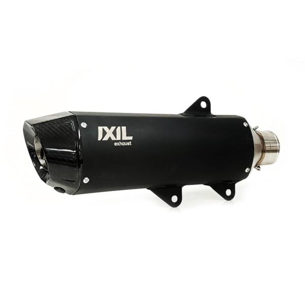 Scarico completo IXIL V4B Hexoval Xtrem acciaio nero racing Zontes 368ADV 2024