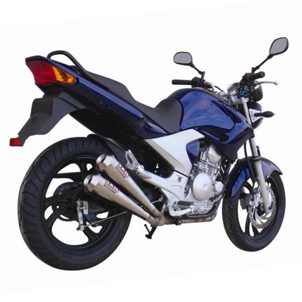 IXIL 2-CON Dual Conical STYLE full exhaust racing steel Yamaha YBR 250 2012-2013