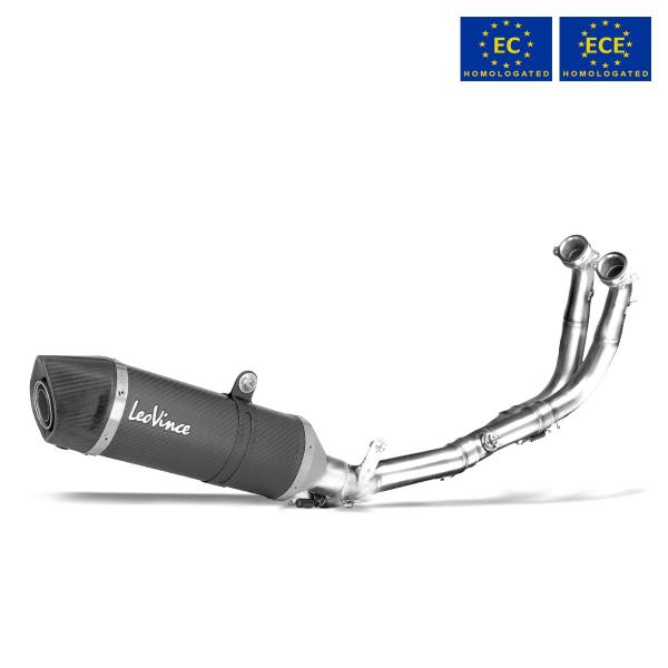 Leovince LV ONE EVO complete exhaust carbon approved Kawasaki Z650 2020