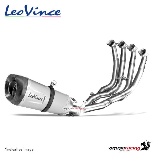 Impianto di scarico completo LeoVince Factory S racing titanio per Yamaha R6 2006>2021
