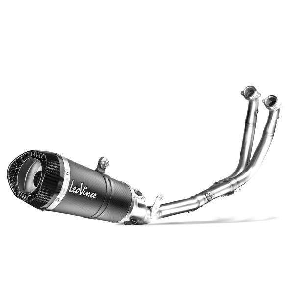 Leovince LV ONE EVO complete exhaust carbon racing Yamaha MT07 2021-2024