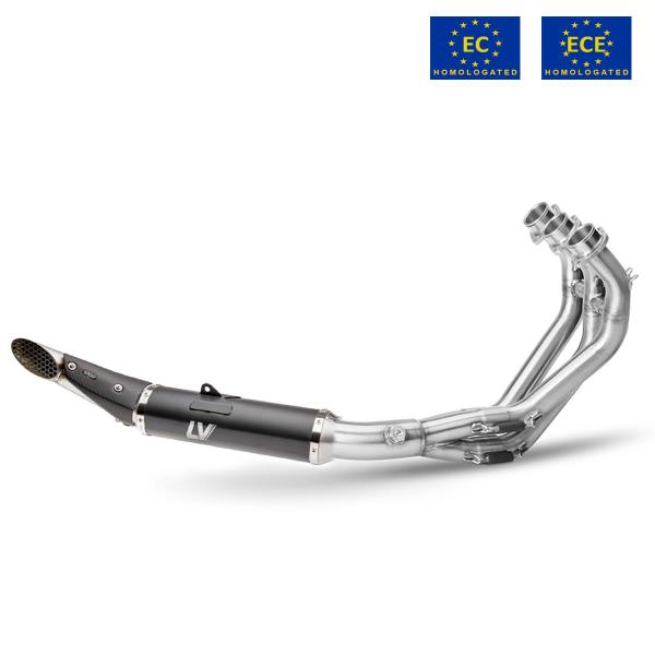 Leovince LV RACE complete exhaust black steel approved Yamaha Tracer 9GT 2021-2024