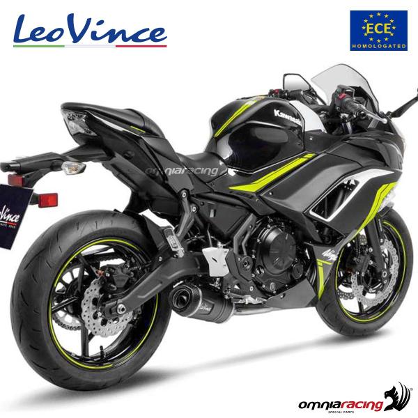 LeoVince SBK Impianto Di Scarico Per Yamaha XJ6 (2009-2012) – Silenziatore Sportivo In Alluminio/Carbonio/Titanio, Omologato CE Con Db Killer