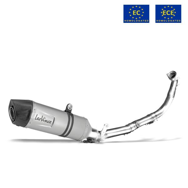 Scarico completo Leovince LV ONE EVO omologato acciaio Honda CB125R Neo Sports Cafe 2021-2023