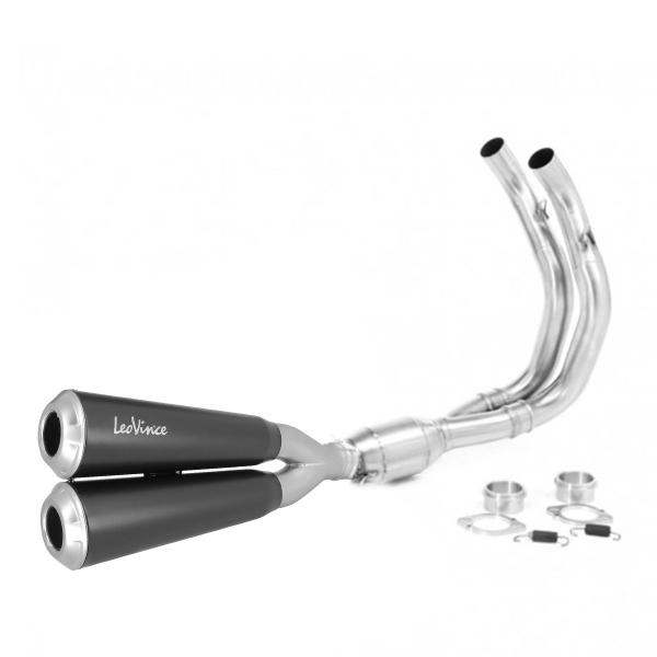 Leovince GP Duals complete exhaust steel racing Yamaha XSR700 2016-2020