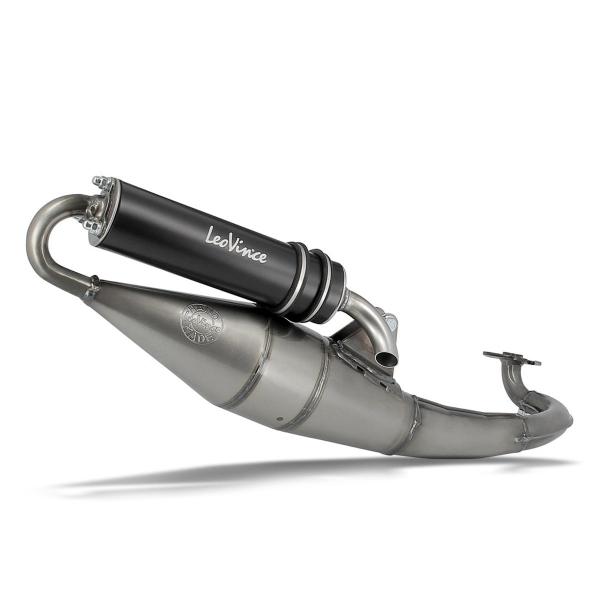Leovince Hand Made TT complete exhaust black aluminium approved MBK Booster 50 2004-2012