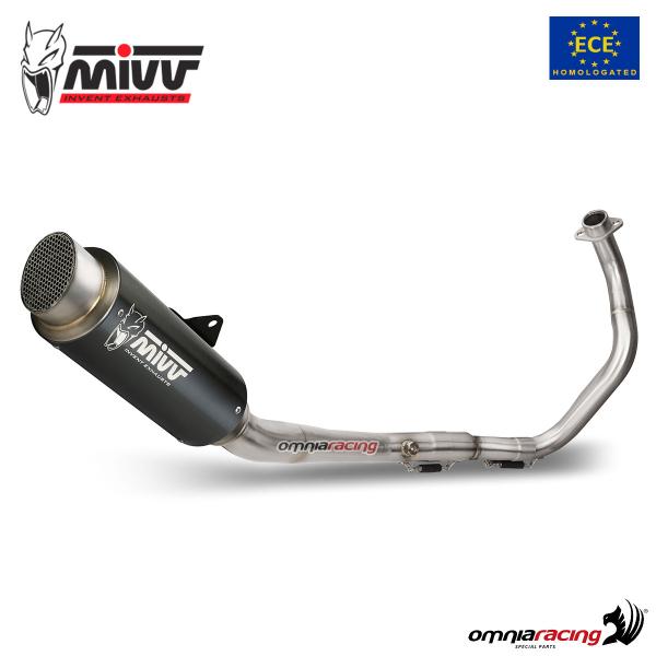 MIVV GPpro Black steel Complete exhaust approved Yamaha MT125 2020-2024