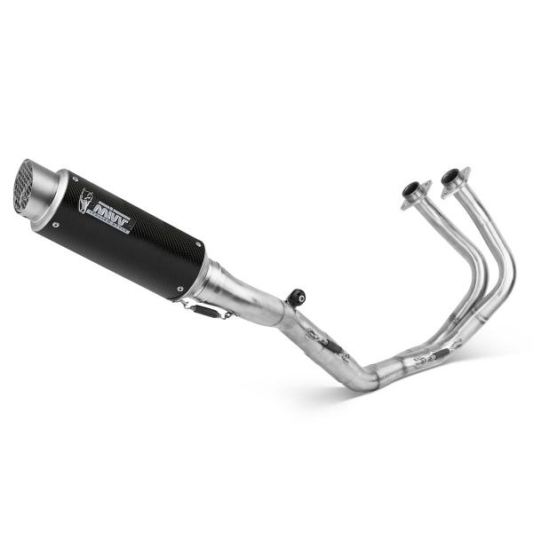 Scarico completo MIVV GPpro Carbonio alto omologato Kawasaki Ninja 650 2024-2025