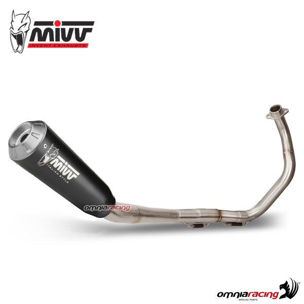 Scarico completo MIVV XM1 Acciaio Nero Racing Zontes ZT125 G1 2021-2024