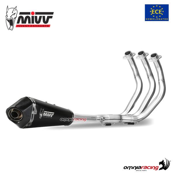MIVV Delta Race Black steel Complete exhaust approved Triumph Tiger 660 Sport 2022-2024