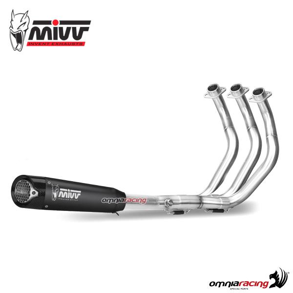 Scarico completo MIVV XM5 Acciaio Nero Racing Triumph Tiger 660 Sport 2022-2024