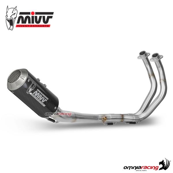 MIVV MK3 Carbon high Complete exhaust Racing Yamaha MT07 2014-2024