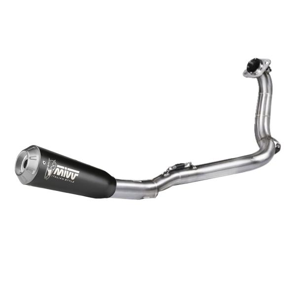 MIVV XM1 Black steel Complete exhaust Racing Fantic Caballero 500 2021-2024