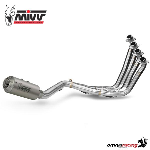 MIVV M3 impianto di scarico completo in acciaio racing per Honda CB650F 2014>2018