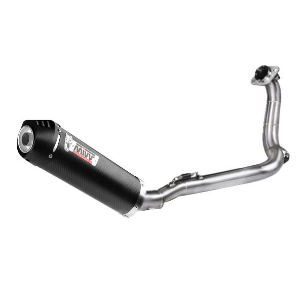 Scarico completo MIVV Oval Carbonio fondello Carbonio omologato Honda CBR125R 2011-2016