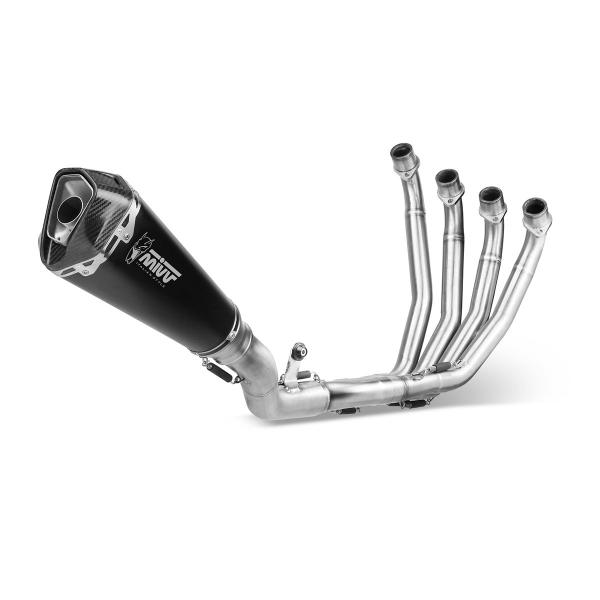 MIVV Delta Race Black steel Complete exhaust approved Honda CB650R 2019-2023