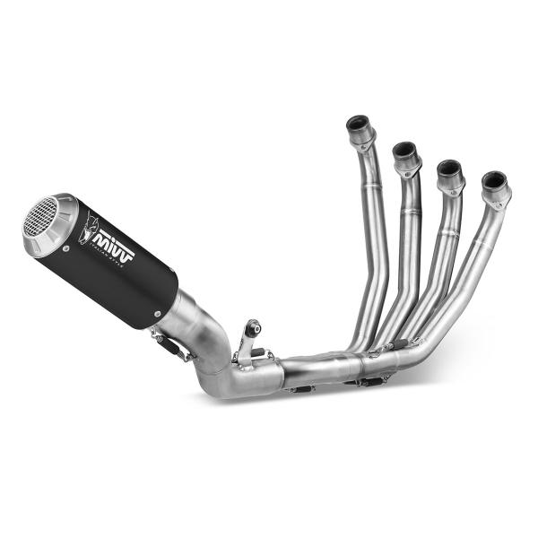 Scarico completo MIVV MK3 Acciaio Nero Racing Honda CB650R 2019-2023