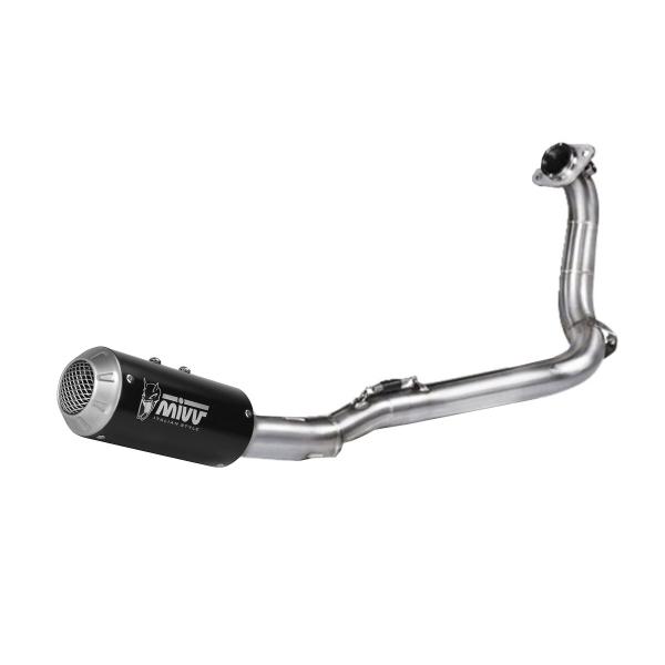 MIVV MK3 Black steel Complete exhaust Racing Honda CB125R 2021-2024