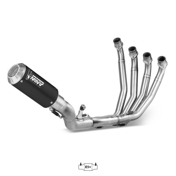 Scarico completo MIVV MK3 Acciaio Nero Racing Honda CBR650R 2024-2025