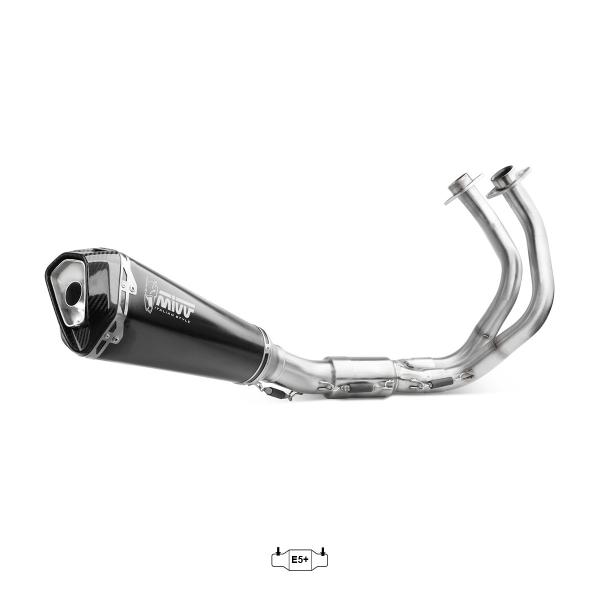 MIVV Delta Race Black steel Complete exhaust approved Kawasaki Versys 650 2024-2025
