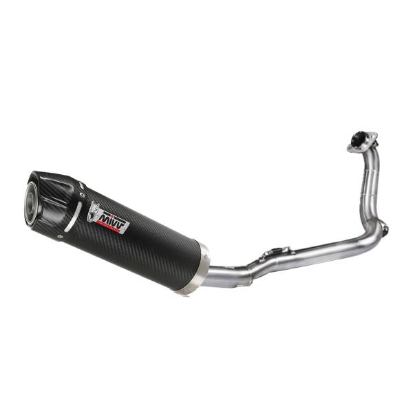 MIVV GP Carbon with carbon end cap Complete exhaust approved KTM Duke 125 2011-2016