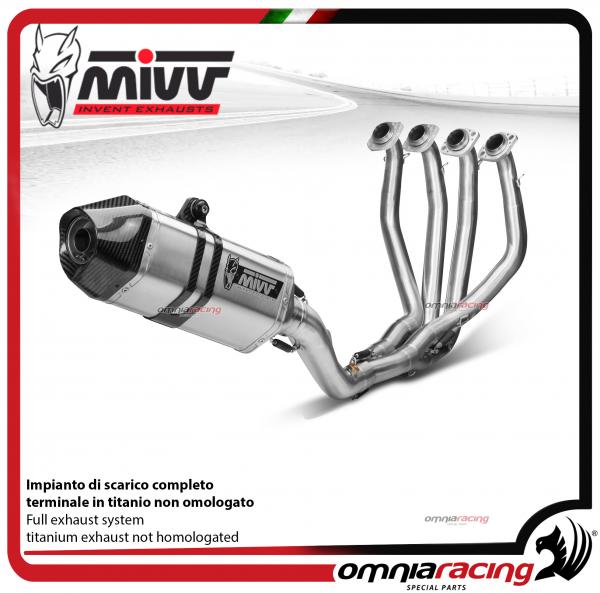 MIVV Speed Edge Titanium Complete exhaust Racing Kawasaki ZX6R 2009-2016