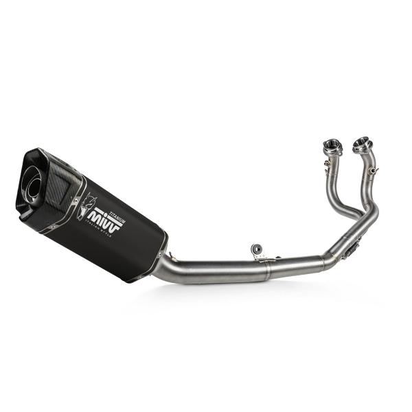 MIVV SR1 Black steel high Complete exhaust approved Suzuki GSX8R 2024