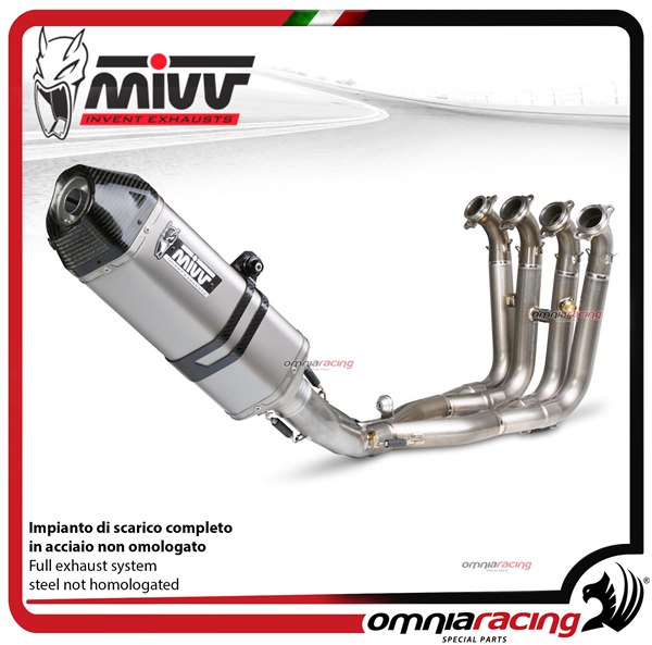 MIVV SPEED EDGE impianto di scarico completo non omologato in acciaio per BMW S1000RR 2010>2014