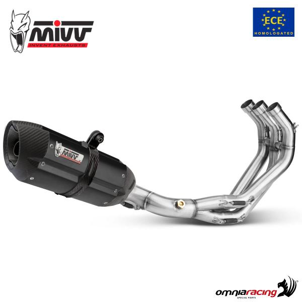 MIVV Suono Black steel Complete exhaust approved Yamaha MT09 2013-2020