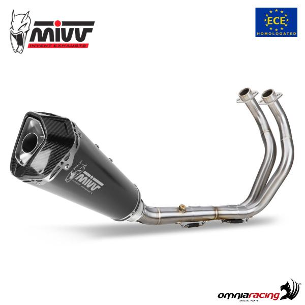 Scarico completo MIVV Delta Race Acciaio Nero omologato Yamaha MT07 2021-2024