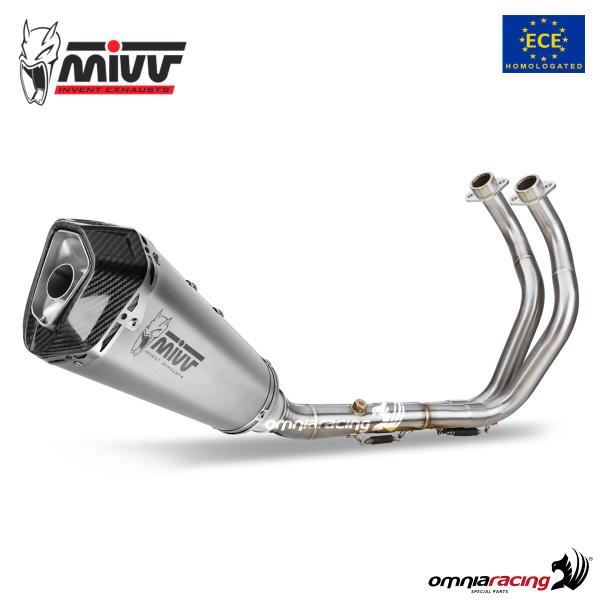 MIVV Delta Race Steel Complete exhaust approved Yamaha MT07 2021-2024