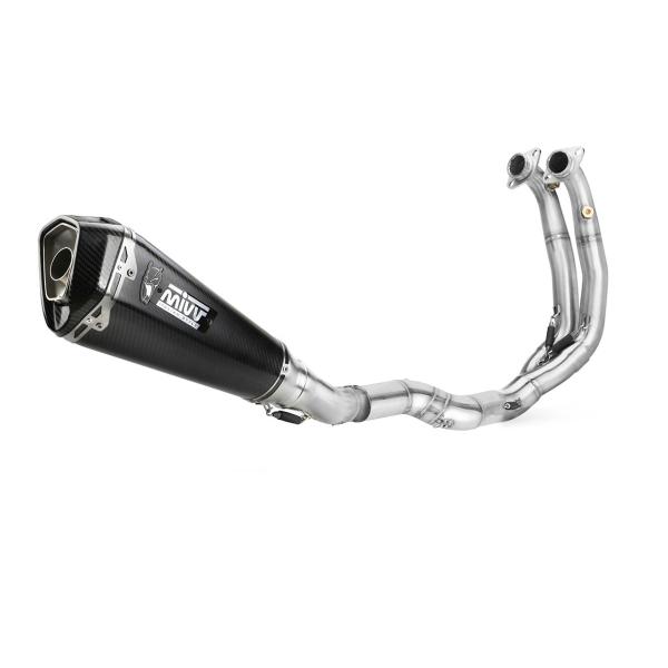 MIVV Delta Race Black steel Complete exhaust approved Yamaha MT07 2025-2026